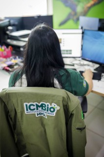 Employee of the national conservation authority ICMBio, Amazonia / Brazil. Santarem, 19.07.2024.