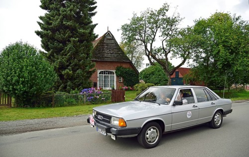 Europe, Germany, Lower Saxony, Lower Elbe Classics, classic car tour, Audi 100 GL, year of