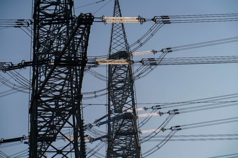 380 kV system, switchgear, from the transmission system operator Amprion, in the Emscherbruch in