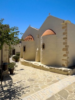 Double apse of two-aisled monastery church dedicated to the Assumption of the Virgin Mary and the