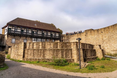 Broich Castle on the west bank of the Ruhr near the city centre, the fortification is in parts the