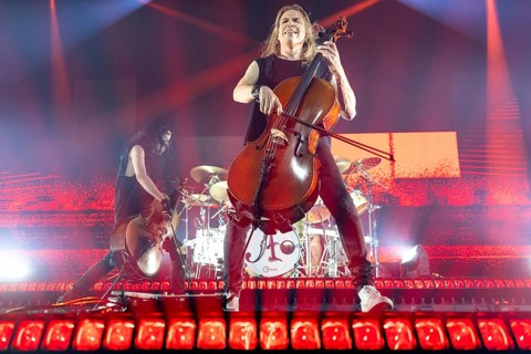 Eicca Toppinen from Apocalyptica live on Plays Metallica Vol.2 Tour 2024 at the Columbiahalle in