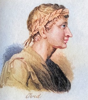 Ovid, Publius Ovidius Naso, 43 BC, 17 AD Roman poet, Historical, digitally restored reproduction