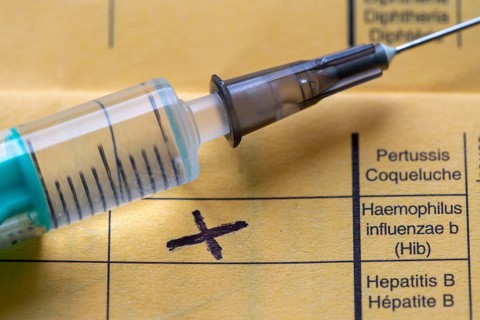 Vaccination booklet, vaccination against Haemophilus influenza type B (HiB), the most common