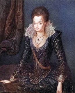 Lady Arabella Stuart, also spelled Stewart, 1575-1615, English noblewoman. From the book Lodge's