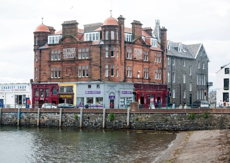Columba Hotel on North Pier in Oban, Argyll and Bute, Scotland, UK