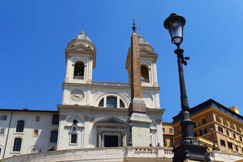 The church Santissima Trinita dei Monti, Santa Trinita dei Monti or Santissima Trinita al Monte