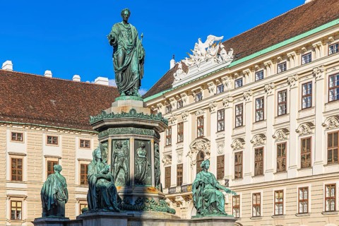 Emperor Franz Monument in the Hofburg Imperial Palace Palace, Vienna, Austria, Europe