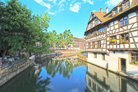 La Petite France, historic old town district of Strasbourg