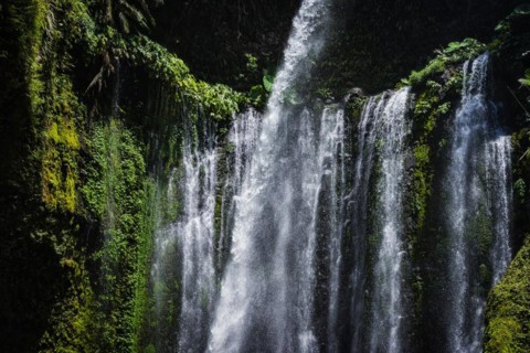 Sendang Gile waterfall, nature, landscape, flowing, river, fresh, clear, clean, environment,