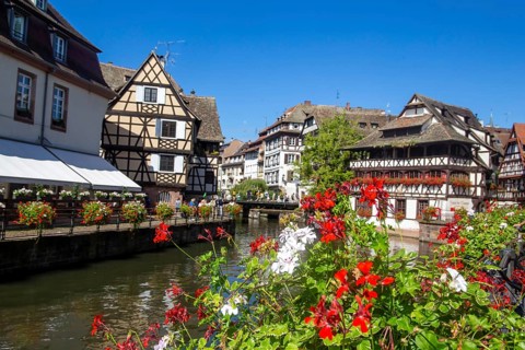 La Petite France, historic old town district of Strasbourg