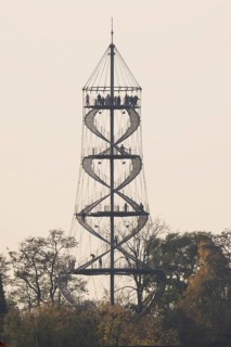 Killesberg Tower, visitors, Höhenpark Killesberg, Stuttgart, Baden-Württemberg, Germany, Europe