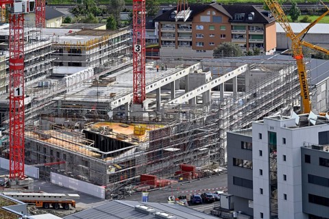 Large construction site