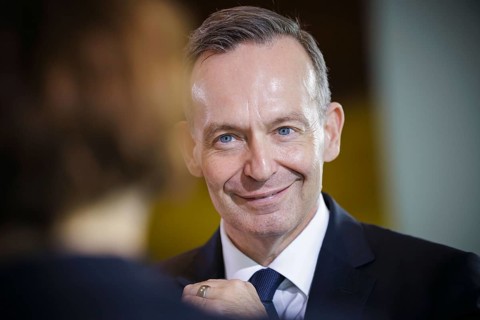Volker Wissing (FDP), Federal Minister of Transport and Digital Affairs, pictured at the start of a
