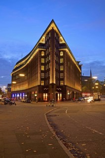 Europe, Germany, Hamburg, City, Kontorhausviertel, Chilehaus, clinker brick facade, built 1922 to