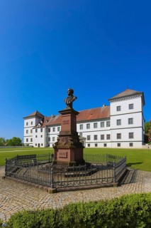 Monument in honour of Conradin Kreutzer, musician, conductor and composer, bust of Hans Baur,