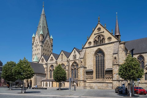 Paderborn Cathedral, Paderborn, Westphalia, North Rhine-Westphalia, Germany, Europe