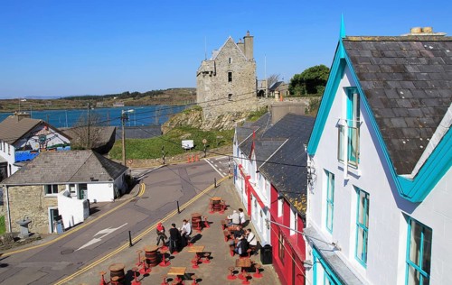 Historic buildings and castle, Baltimore, County Cork, Ireland, Irish Republic, Europe
