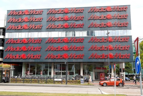Media Markt shop building, Eindhoven city centre, North Brabant province, Netherlands