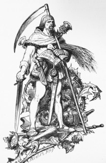 Emblem, symbol, Dithmarschen, Schleswig-Holstein, farmer, fighter, document, seal, weapons, dagger,