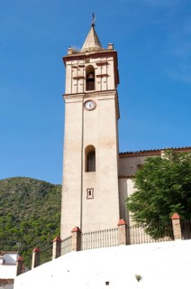 Iglesia de San Juan Bautista, church in Linares de la Sierra, Sierra de Aracena, Huelva province,