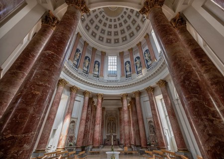 Chancel and dome of St Elisabeth's Church, construction started in 1785, completed in 1903,