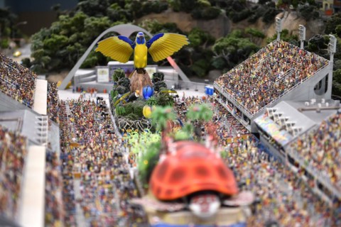 Sambódromo, Sambodromo in Rio de Janeiro at Miniatur Wunderland Hamburg, Germany, Europe