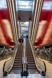 The metro, underground, light rail, in Copenhagen, 4 lines have been crossing the city since 2002,