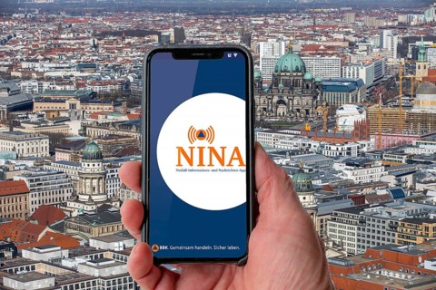 Symbolic image for NINA Warnapp, the Federal Office of Civil Protection and Disaster Assistance,