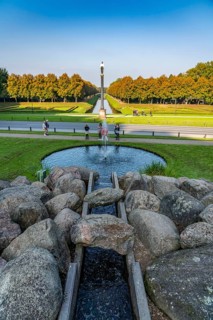Historic baroque gardens in Kleve, from the 17th century, amphitheatre on the Springenberg,