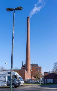 The Igony heating plant in Essen-Rüttenscheid, a district heating plant fuelled by natural gas,