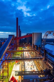 The ice rink at the Zollverein coking plant, Zollverein Coal Mine Industrial Complex World Heritage