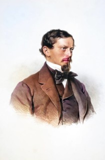 Franz Klein von Wisenberg (1825-1882), German entrepreneur, Historical, digitally restored