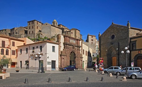 Old town centre of Bolsena, Lazio, Italy, Europe