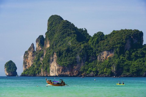 Loh Darum beach on the holiday island of Phi Phi Don, view, tourism, touristic, travel, holiday,