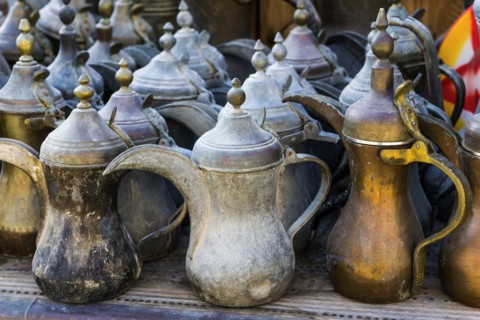 Traditional coffee pots, pot, coffee, mocha, Muslim, Islam, Arabic, old, Orient, oriental, travel,