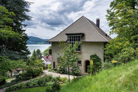 Park and garden with a view of Lake Constance from the museum, Haus Dix art museum, former home and