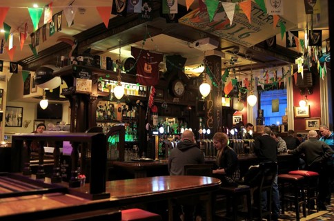 Interior of Slattery's Bar, Capel Street, Dublin city centre, Ireland, Republic of Ireland, Europe