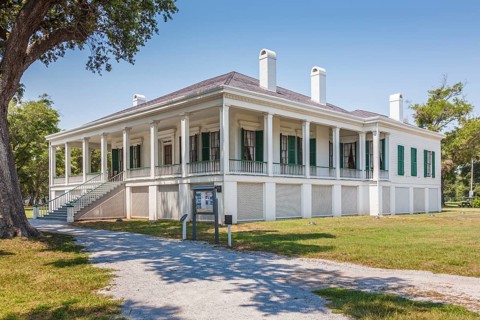Beauvoir House at Beauvoir Plantation, post-war home of President Jefferson Davis in Biloxi,
