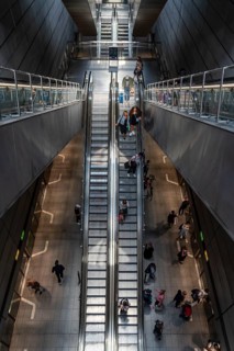 The metro, underground, light rail, in Copenhagen, 4 lines have been crossing the city since 2002,