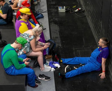 Gamescom, the world's largest trade fair for video and computer games, game character actors, Super