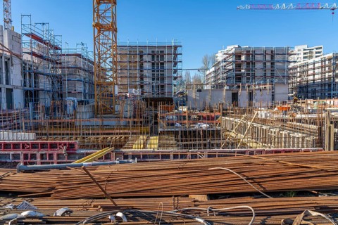 Major construction site Parc Durant, on Henri-Dunant-Strasse in Essen-Rüttenscheid, where 298