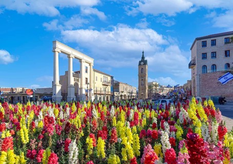 Tel Aviv, Israel, 15 April, 2022: Scenic Tel Aviv Namal Yafo historic Old Jaffa port with art