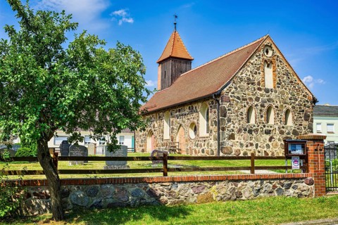 Garrey village church, Rabenstein Fläming, Brandenburg, Germany, Europe