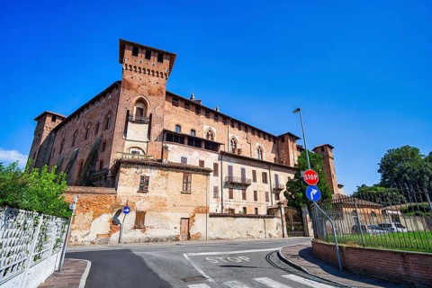 Castle in Sant'Angelo Lodigiano, Lombardy, Italy, Europe