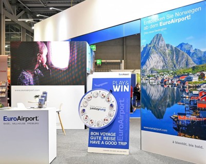 Exhibition stand EuroAirport Basel, Switzerland, Europe