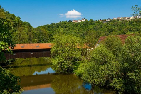 Langenburg Castle, Langenburg, on the Jagst, near Schwäbisch Hall, Baden-Württemberg, Germany,