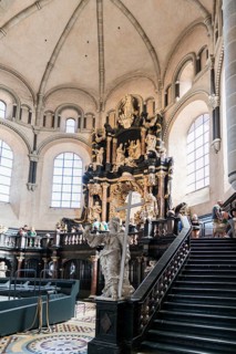 Interior view, Trier Cathedral, UNESCO World Heritage Site, Trier, Rhineland-Palatinate, Germany,