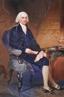 James Madison 1751-1836, Fourth President of the United States 1809-17, After a painting by Alonzo