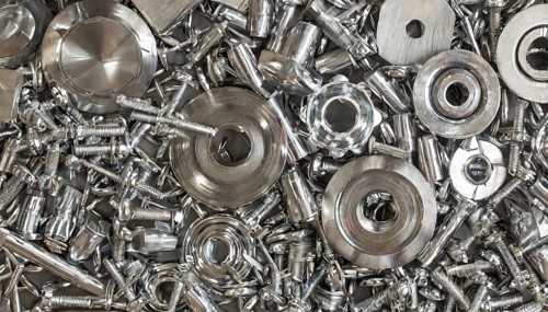 Metal, material, components, bolts and screw connections made of stainless steel